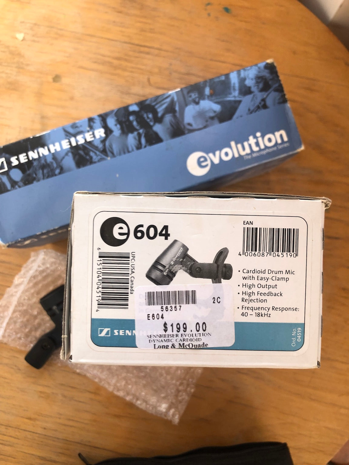 sennheiser E604 recording microphone